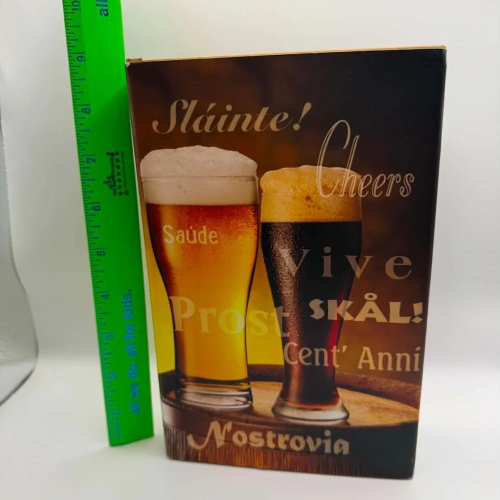 Secret Storage Book Extra Large Beer Themed Safe Hangover Cures  Retails $50 NLA